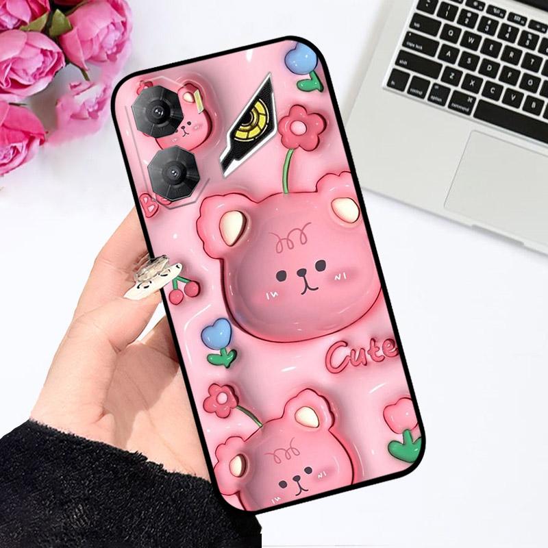 ZTE Nubia Neo 3 5G Kılıfı Z2464N Darbeye Dayanıklı Yumuşak TPU Silikon Kamera Koruma Kılıfı Nubia Neo3 Telefon Kılıfı İçin Fundas Coque