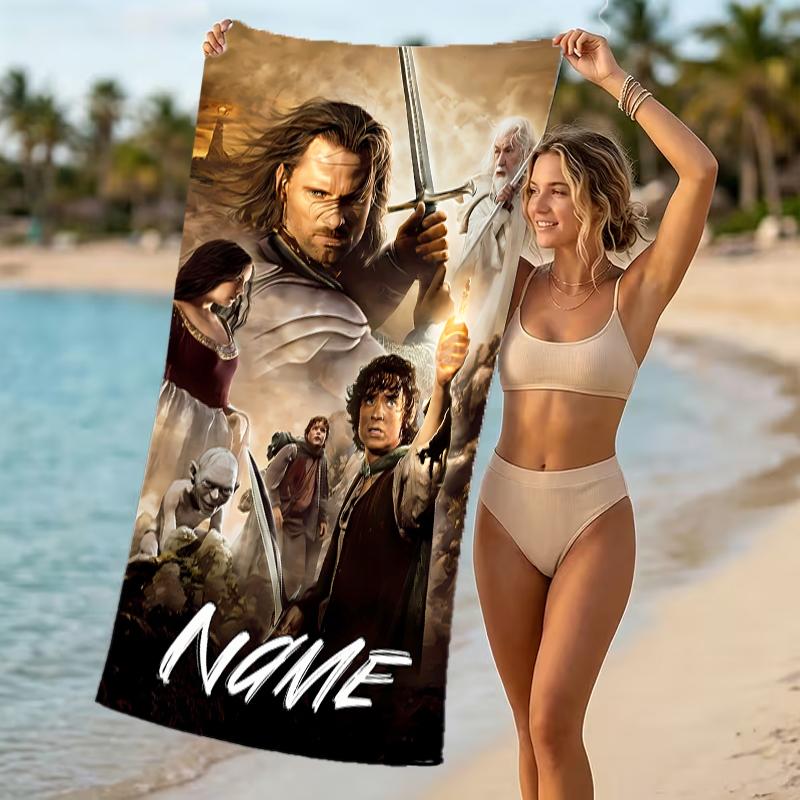 Customizable Personalized Beach Towels The Fellowship of the Ring Themed designs.Suitable for the Beach, Yoga, Sports;ideal As Beach Accessories