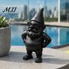 Modern Home Decor Accents 3D Printed Beach Gnome Statue with Swimsuit Sunglasses, Waterproof Decorative Summer Dwarf Ornaments Figurine for