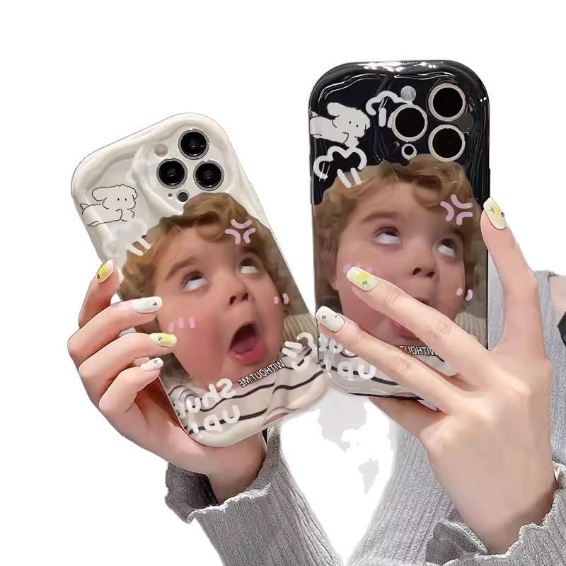 Funny Phone Case Girl for Female for Apple 16pro Cream for IPhone15Promax Cute Cartoon 17