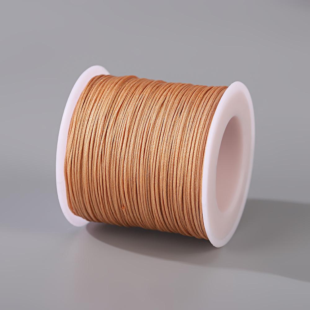 Handmade No. 72 Jade Thread - 0.8mm Wear-Resistant String for Jewelry Crafting, Hand Rope, Bracelets, DIY Necklaces, 50m