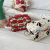 Casual Printed Handheld Bag Travel Large Capacity Toiletry Storage Bag Small Handbag Women Girls