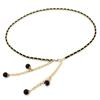 Fashion Elegant Ladies Pearl Waist Chain Metal Chain Belt Wild Waistband Women Dress Decoration Belts Slim Belt