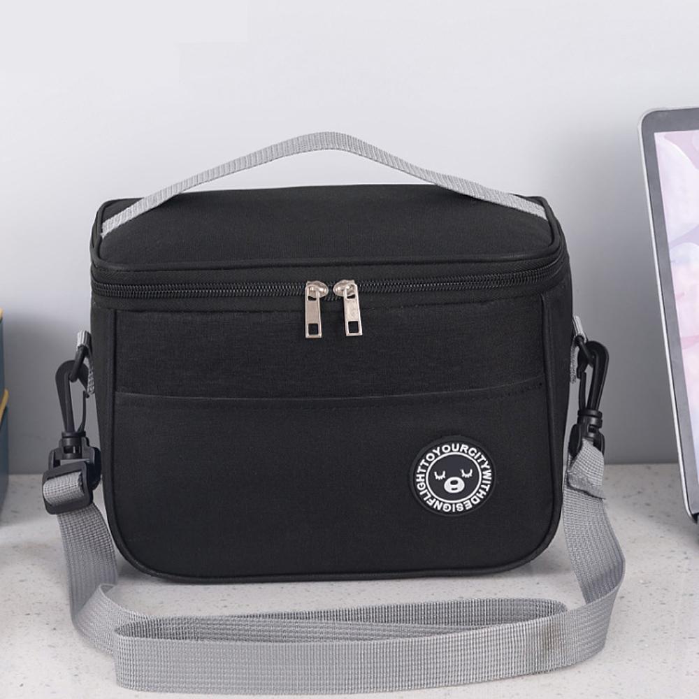 

Портативная сумка для обеда, термобокс для еды, прочный водонепроницаемый офисный холодильник, Ланчбокс с плечевым ремнем, изолированный чехол S(24X14X17cm)