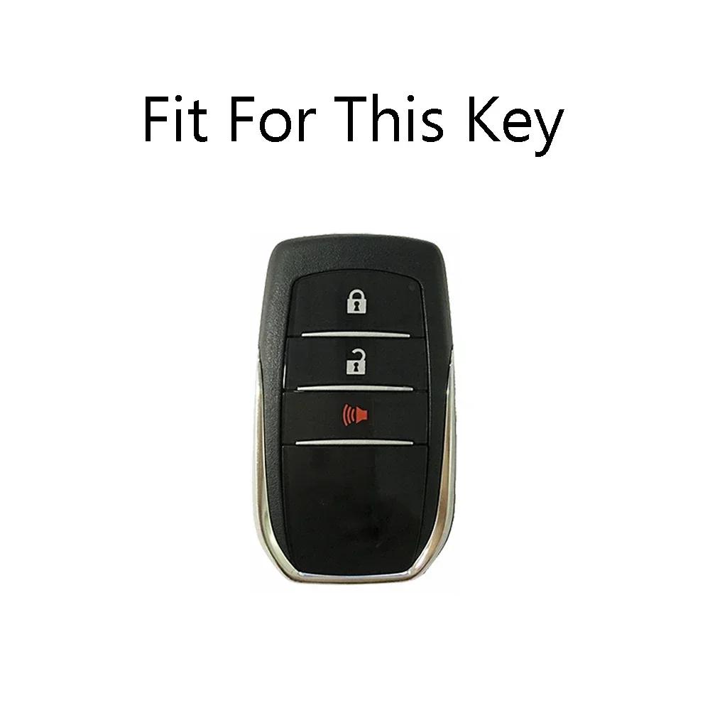 gztcv2 Car Key Case Cover Shell For Toyota Land Cruiser 200 300 Prado Crown TLK 200 Yaris Cross Hilux Innova Fortuner Camry 55