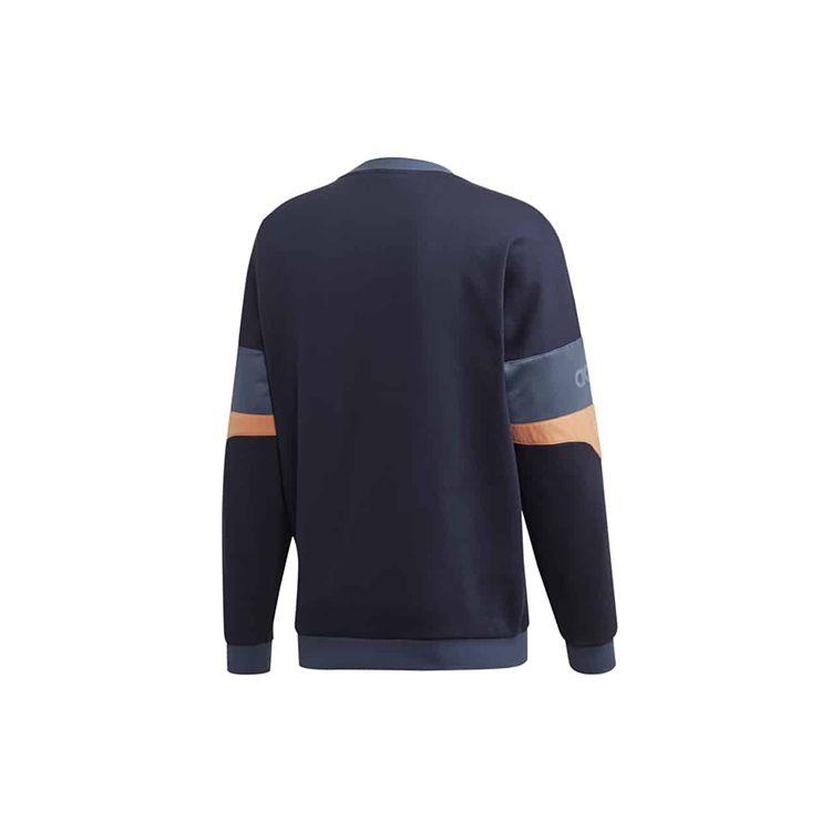 Adidas Originals Trefoil Retro Football Crewneck Sweatshirt Men Tops Navy ED7180