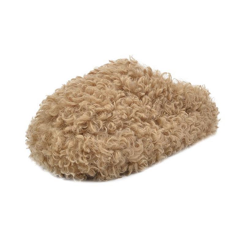 Fashion Winter 2025 Fashion Women's Shoes Comfortable Plush Velvet Warm Slippers Home Non-slip Lightweight Soft-soled Indoor Slippers