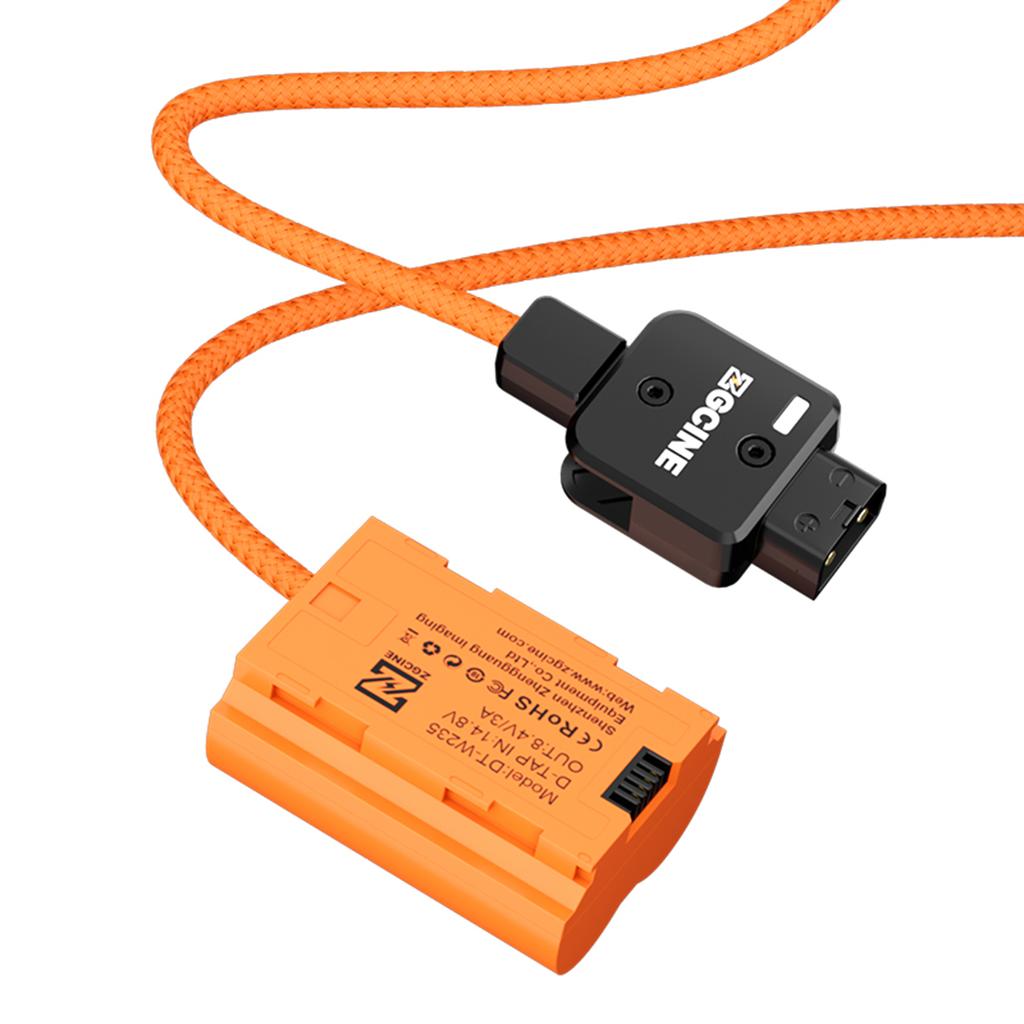 ZGCINE NP-W235 Dummy Battery with D-Tap Connector Power Cable 60cm Long D-Tap to NP-W235 Dummy
