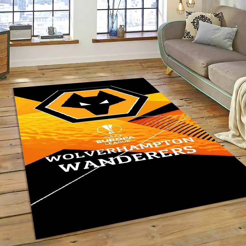 3D HD football Wolverhampton Wanderers F.C. rug, home doormat decoration, large anti-slip mat 40x60cm( 15x23in )