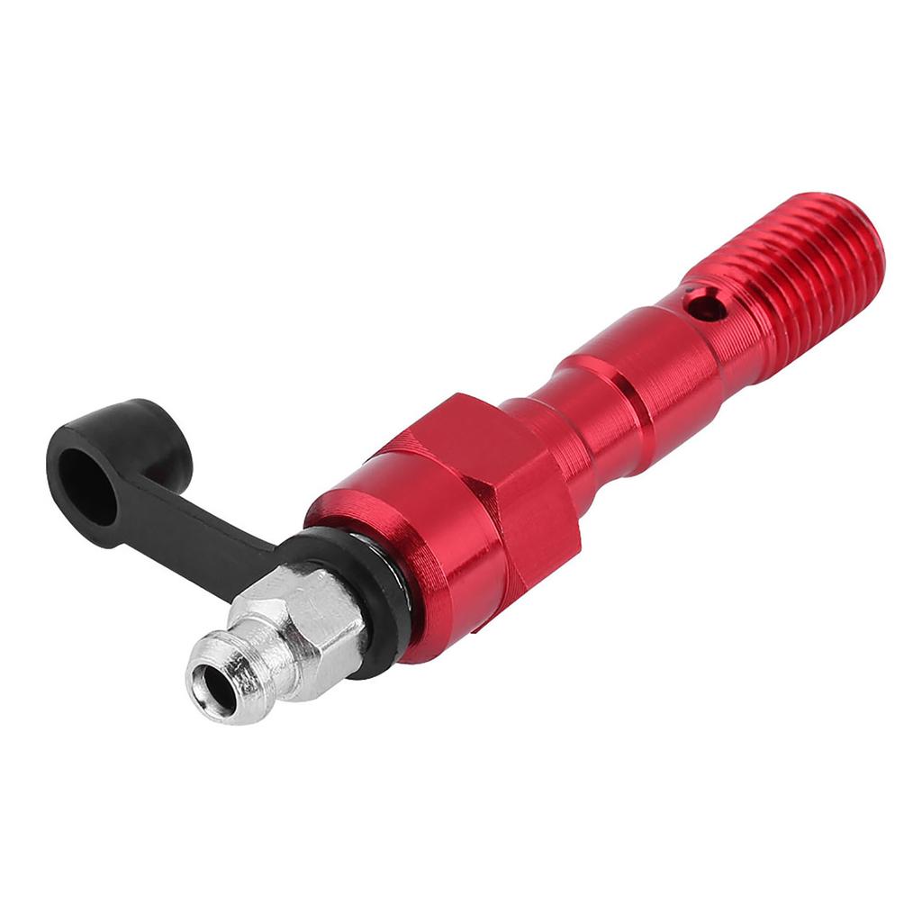 Motorcycle M10*1.25mm Brake Caliper Screw Banjo Bolt Bleed Nipple Washers Dust Cap Red
