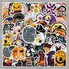 100 Halloween Cartoon Pumpkin Stickers: Waterproof DIY Notebook and Journal Decor