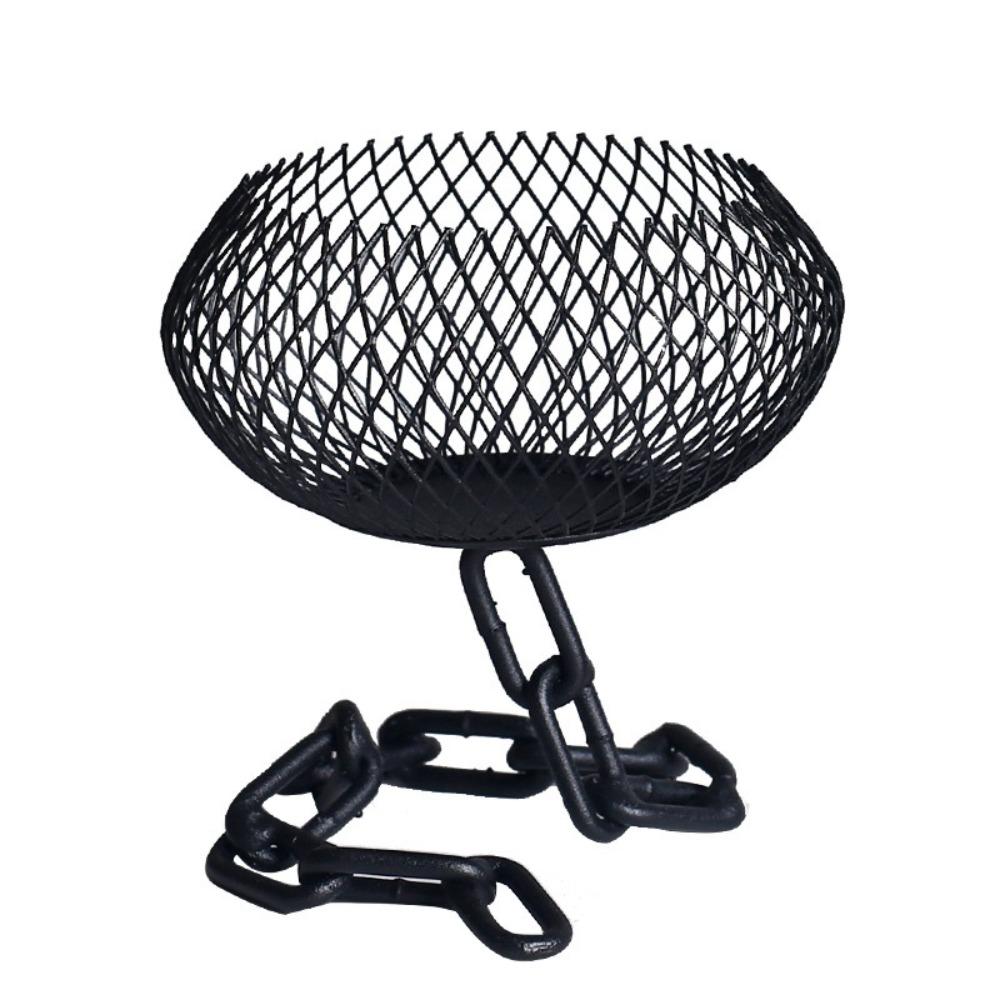 

High Temperature Resistant Iron Lantern Candle Holder Metal Cage Candelabra Table Centerpiece Short