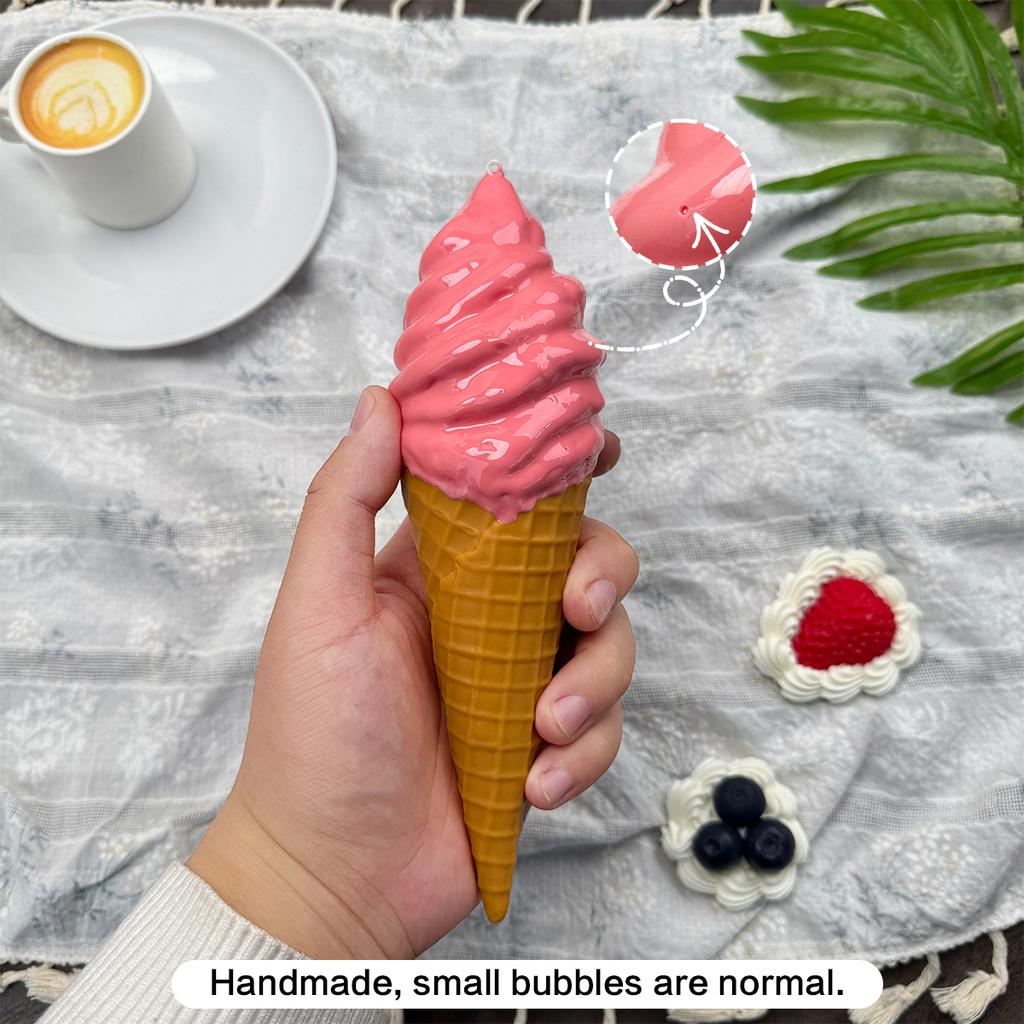 1-piece Set, Simulated Sauce Coated Plastic Ice Cream Model, Ice Cream Shop Display Prop, Photography Stage Prop