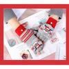Winter Cute Girls Christmas Gloves Kids Warm Cartoon Gloves Students Fingerless Writing Gloves with Flip Cover 7-13Y