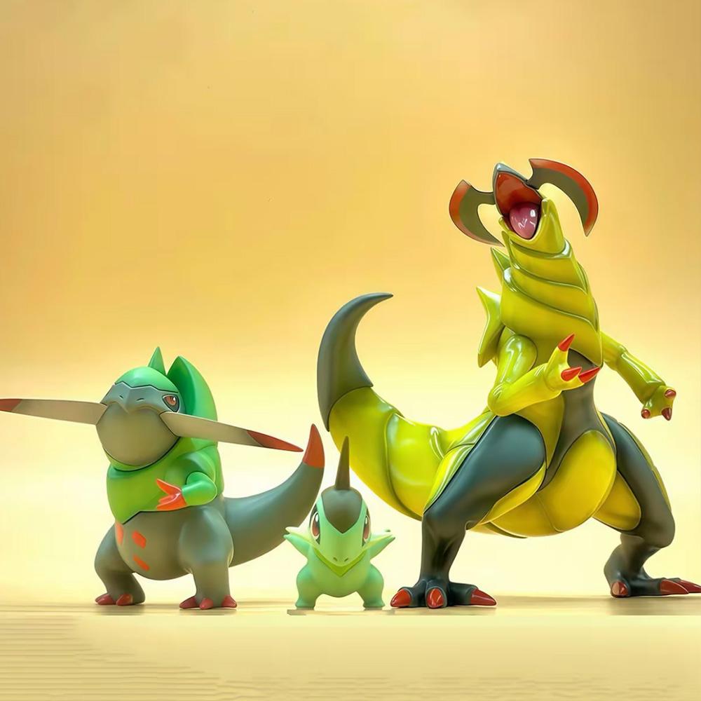 2-11cm Pokemon Anime Figure Axew Fraxure Haxorus Action Figures Pvc Statue Desktop Ornament Collection Model Toys Gifts