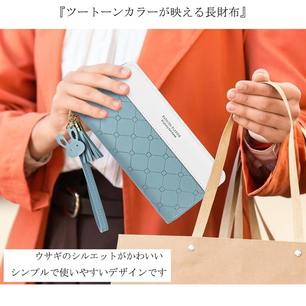 Haffukiry Longa Fácil de Grande com 8 Cartões Notas Smartphone Redonda PU Estilosa Carteira Feminina, Uso, Popular, Capacidade, Alça, Slots, Compartimento,