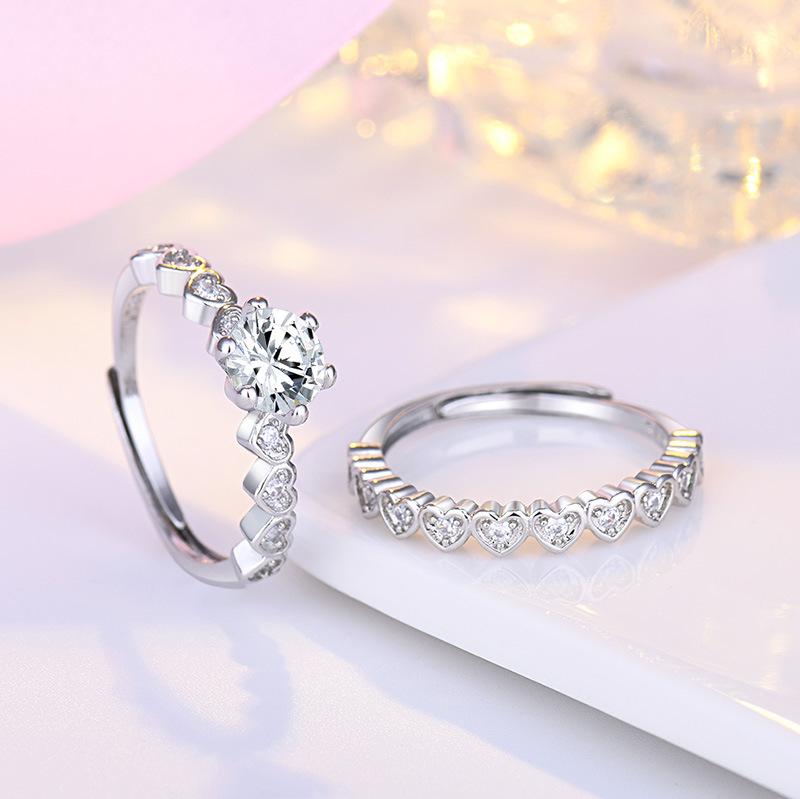 Lindon Klassischer Zirkonring aus Kupferlegierung, Damenschmuck, Hochzeitsversprechen, Partygeschenk