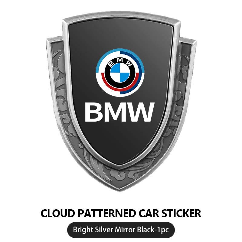 

For BMW Car Styling 3D Shield Metal Emblem Badge Sticker Decoration Decal 1 3 4 5 6 7 Series M X1 X3 Performance Alpina G20 F20