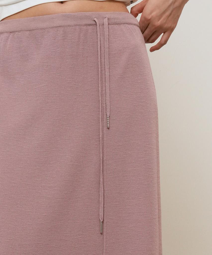 GENERALIDEA Maxi Elastic Knit Skirt [Ash Pink] / Gf2Lsk518