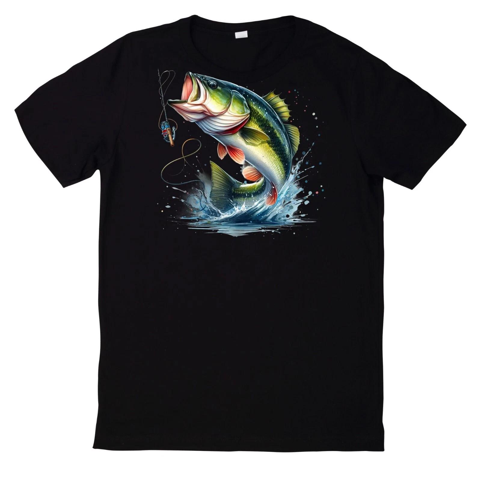 T-Shirt Lustiges Angler Fisch Motiv XS