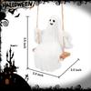 Cute Swinging Ghost Home Pendant Car Mirror Hanging Ornament Halloween Car Interior Accessories Hallowee Cute Ghost for Decor