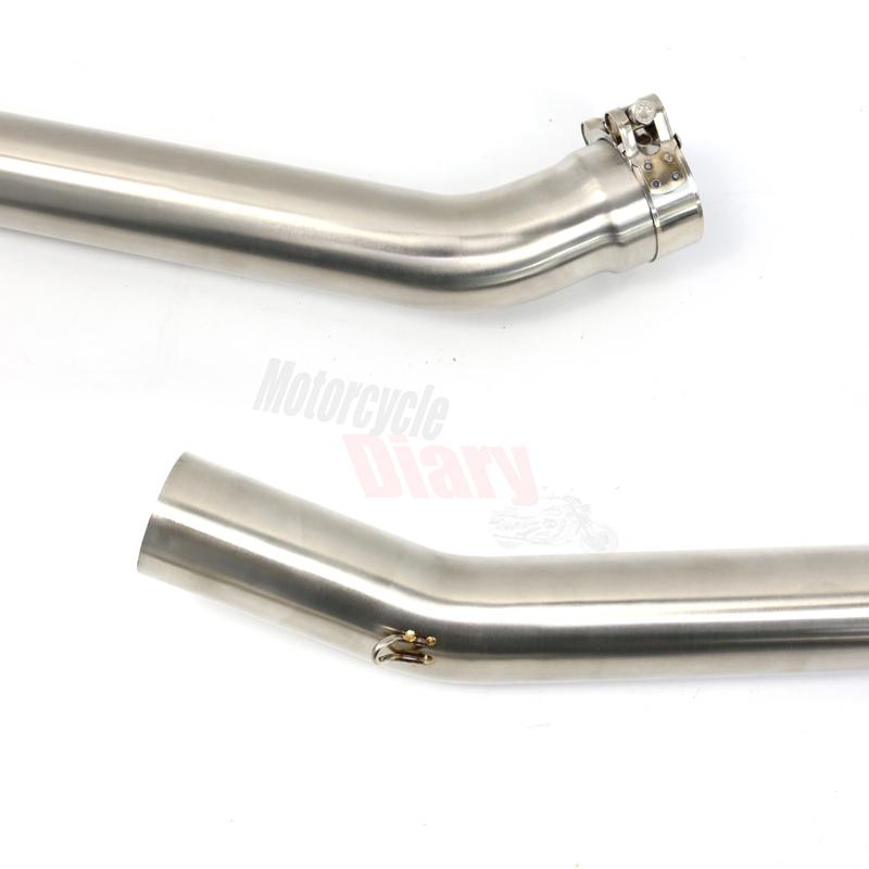For Kawasaki ZX14-R ZX-14R ZX14R ZX14 2006-2011 2012-2016 Motorcycle Exhaust System Slip-On Middle Link Pipe Racing Bike Elbow