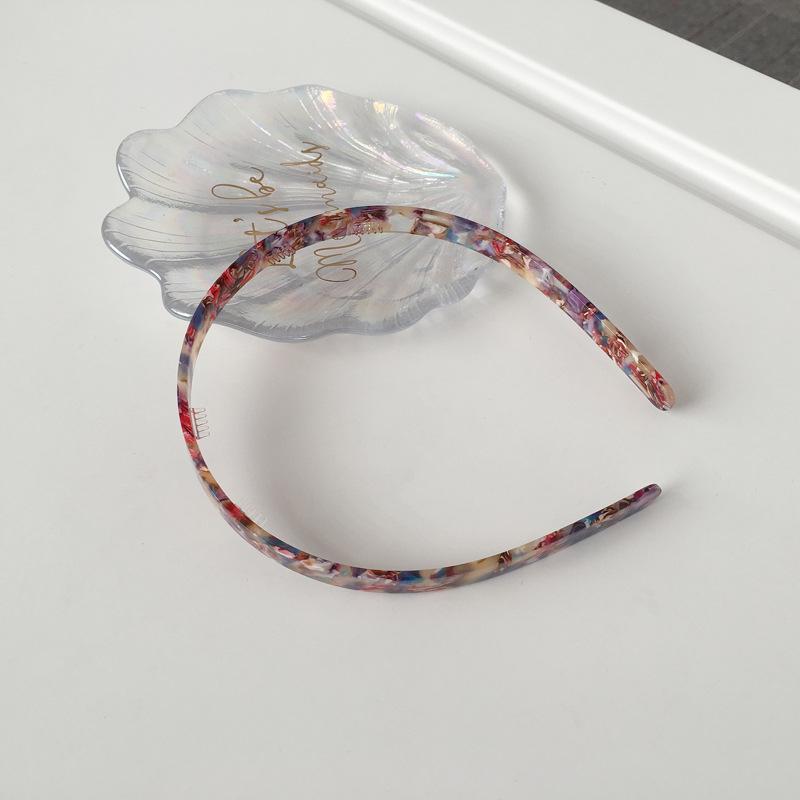 Neuer Acetatplatten-Kopfschmuck Temperament Einfache Haaraccessoires Mädchen Stirnband Schildpatt Klein Frisch Weiblich Stirnband Erwachsene