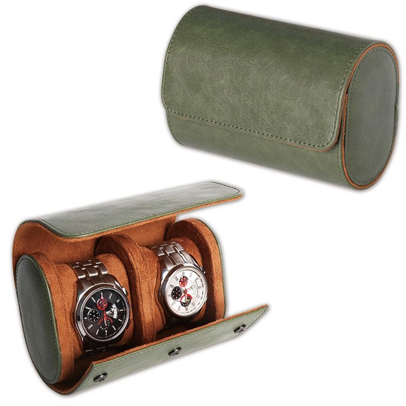 Watch packaging box storage sewing soft cloth PU leather watch leather box fixed leather bag