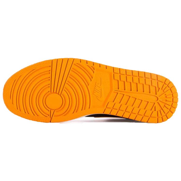 New JORDAN 1 Mid Black Orange Peel 554724-081
