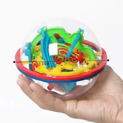 Klassischer 3D Magischer Intellekt Labyrinth Ball Kinderspielzeug Puzzlespiel für Kind und Erwachsenen Weihnachtsgeschenk Gleichgewicht Magnetkugel Murmel