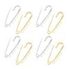 20PCS Brooch Safety Pins Metal Heavy Duty Safety Pins with 5 Holes for Jewelry Making Clothes Blankets Sewing Gold