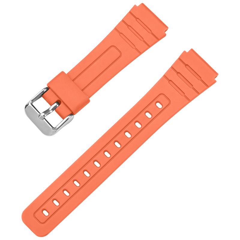 18mm TPU Resin Strap for Casio F-91W F-84 F-105/108 A-158/168 AE-1200/1300 Watch Band Waterproof Sport Bracelet Accessories