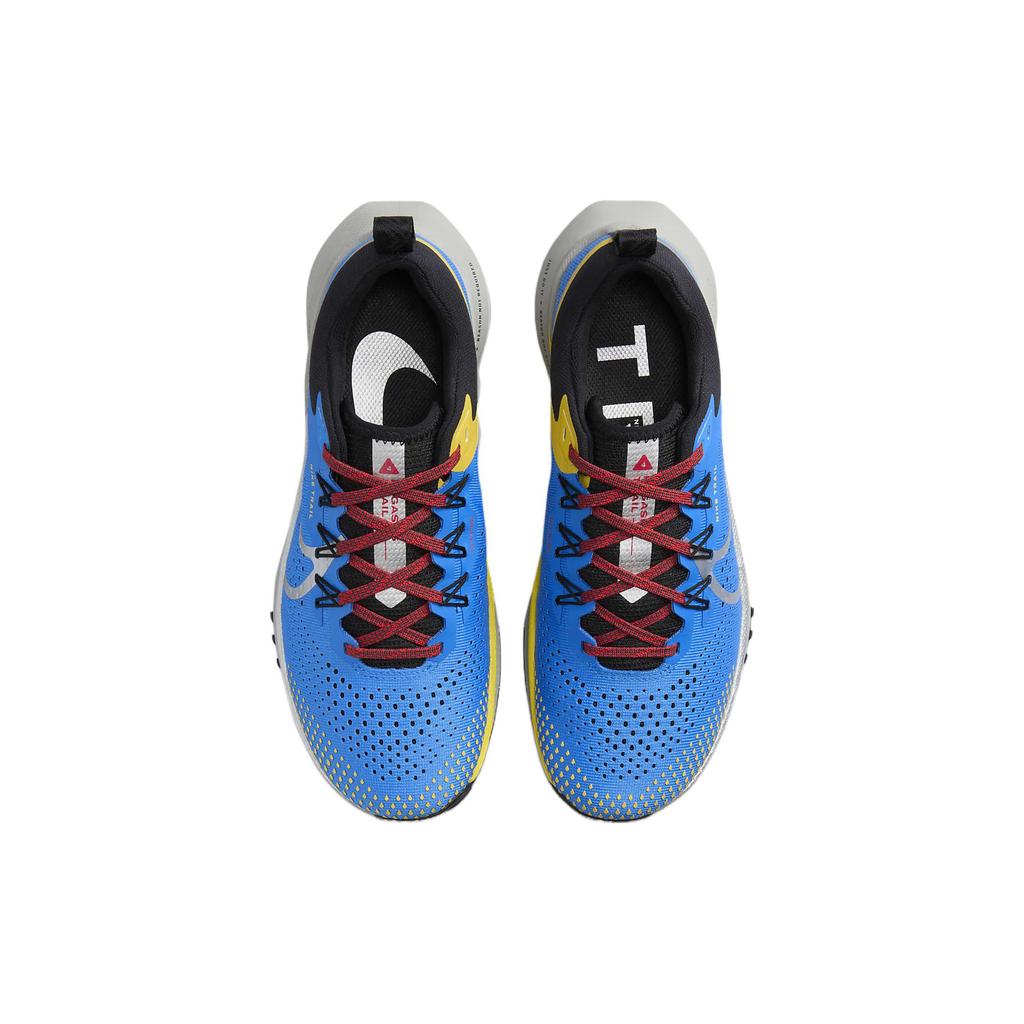 New Nike React Pegasus Trail 4 Light Photo Blue Track Red Black Metallic Silver Women's DJ6159-401