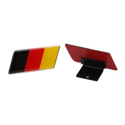 1Pc Aluminum Flag Car Stickers Grille Emblem Badge Britain German France Australia America Russia Car Parts Exterior Accessories