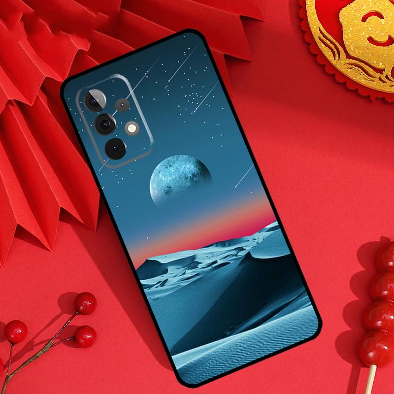 Moon Stars Space Case For Samsung Galaxy M34 M54 M32 M52 M15 M11 M12 M13 M14 M06 M16 M36 M56 M31 M53 M35 M55
