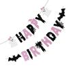 Halloween Birthday Banner Decorations Multi Color Paper Party Supplies For Decor 1 Set