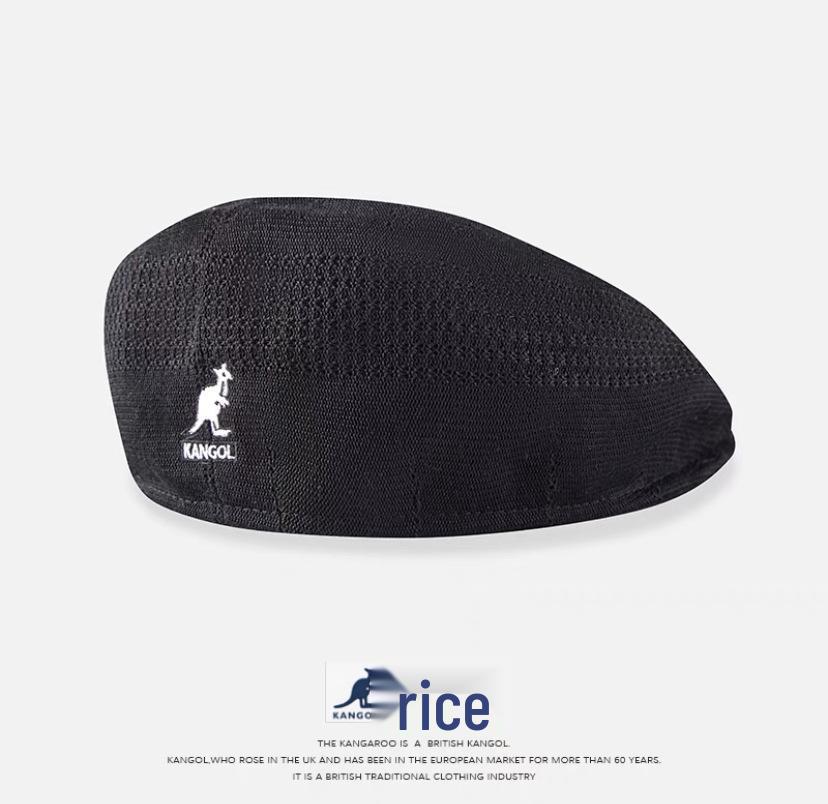 Kangol Retro Kangaroo Beret: Summer Mesh Painter Hat for Men & Women