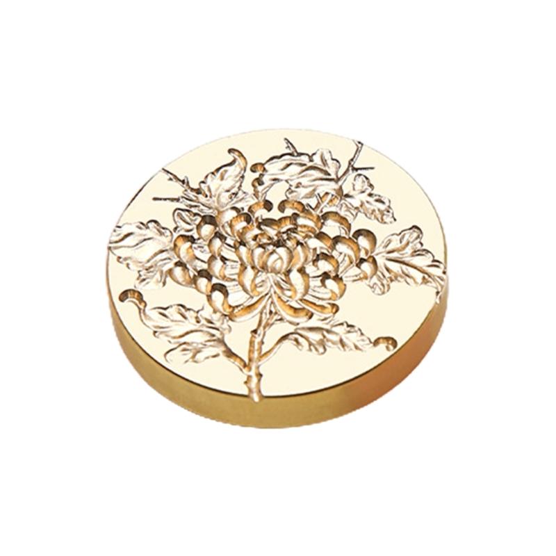 Flower Wax Seal Stamp DIY-Lily Flower Sealing Wax Stamp for Envelopes Decoration