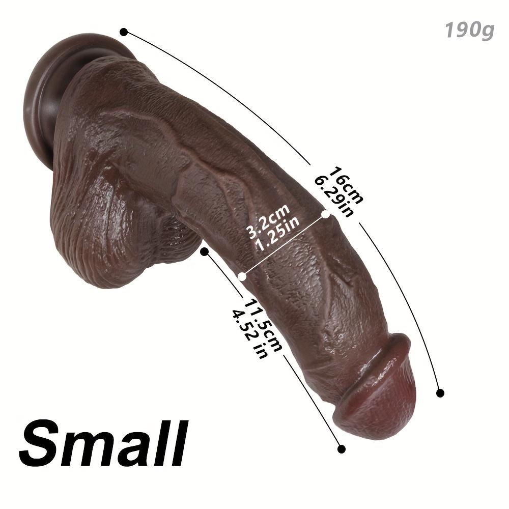 9,65" Realistisk Svart Dildo med Sugekopp, Flere Størrelser, Flytende Silikon, G-punkt- og Analsimulering for Par, Håndfri Lek