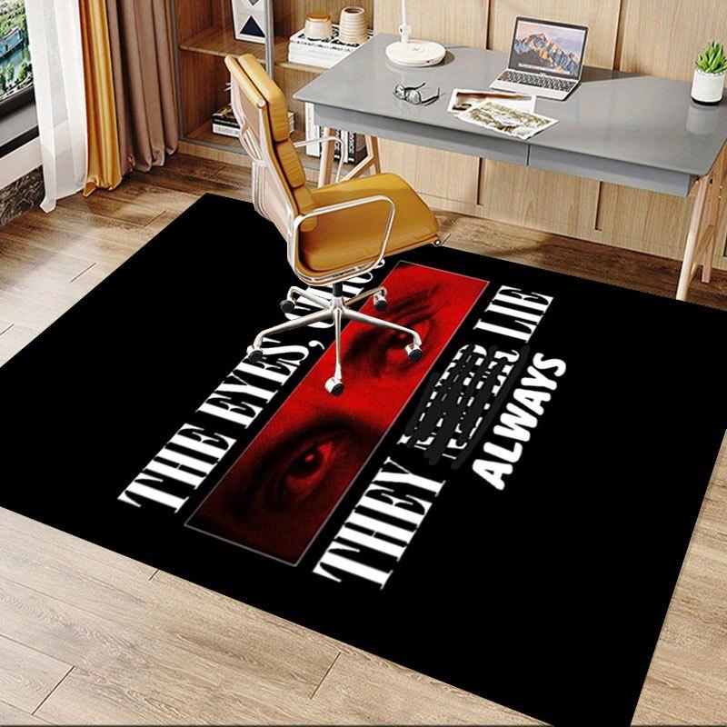 1pc Scarface Office Carpet Chair Mats Soft, Comfortable, All Season,Perfect for Home, Bedroom, or Office Decor, Perfect Gift for