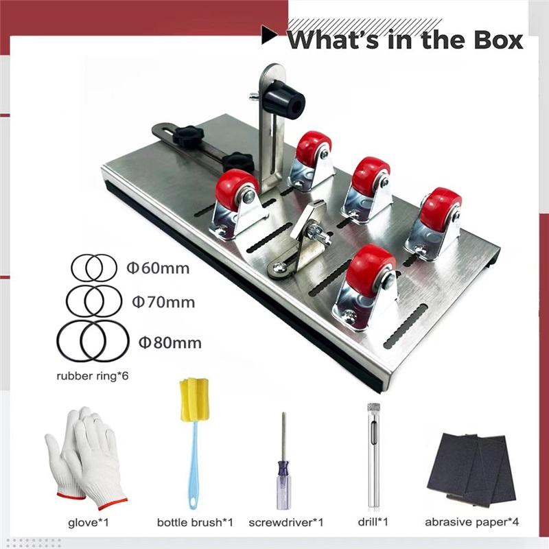 Набір для різання скляних пляшок своїми руками, регульовані розміри, металева машина для різання скляних пляшок, для рукоділля, виготовлення винних пляшок, побутові прикраси, різання