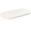 VidaXL Table Top White 70x35x2.5 Cm Solid Pine Wood Oval 824346