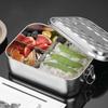 Rectangular Lunch Container 1/2/3 Compartment Fresh-keeping Box  Picnic
