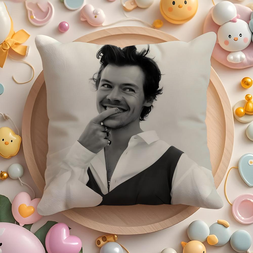 H-Harry S-Styles Sänger Kissenbezug für Zuhause & Auto, Vielseitig einsetzbar, Wendbar, Weich & Langlebig für den täglichen Gebrauch 30cmx30cm