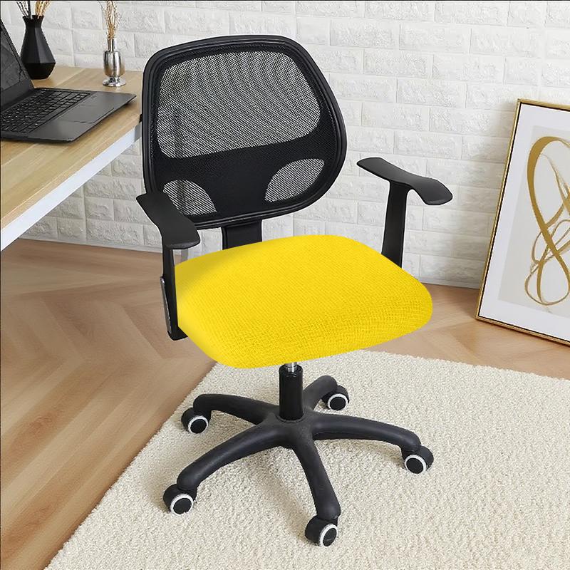 Cover For Computer Chair With Armrests Knitted Jacquard Cover For Swivel Office Chair Jacquard Seat Cover Computer Chairs