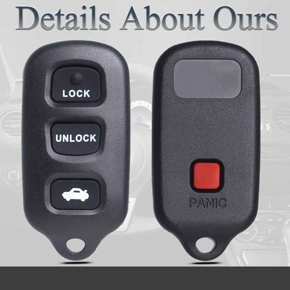 Key Fob Keyless Entry Fits for Toyota Camry 2002-2006 / Matrix Pontiac Vibe 2003-2008 / Sienna 1999-2003 /Solara 02-03 Remote Control Replacement
