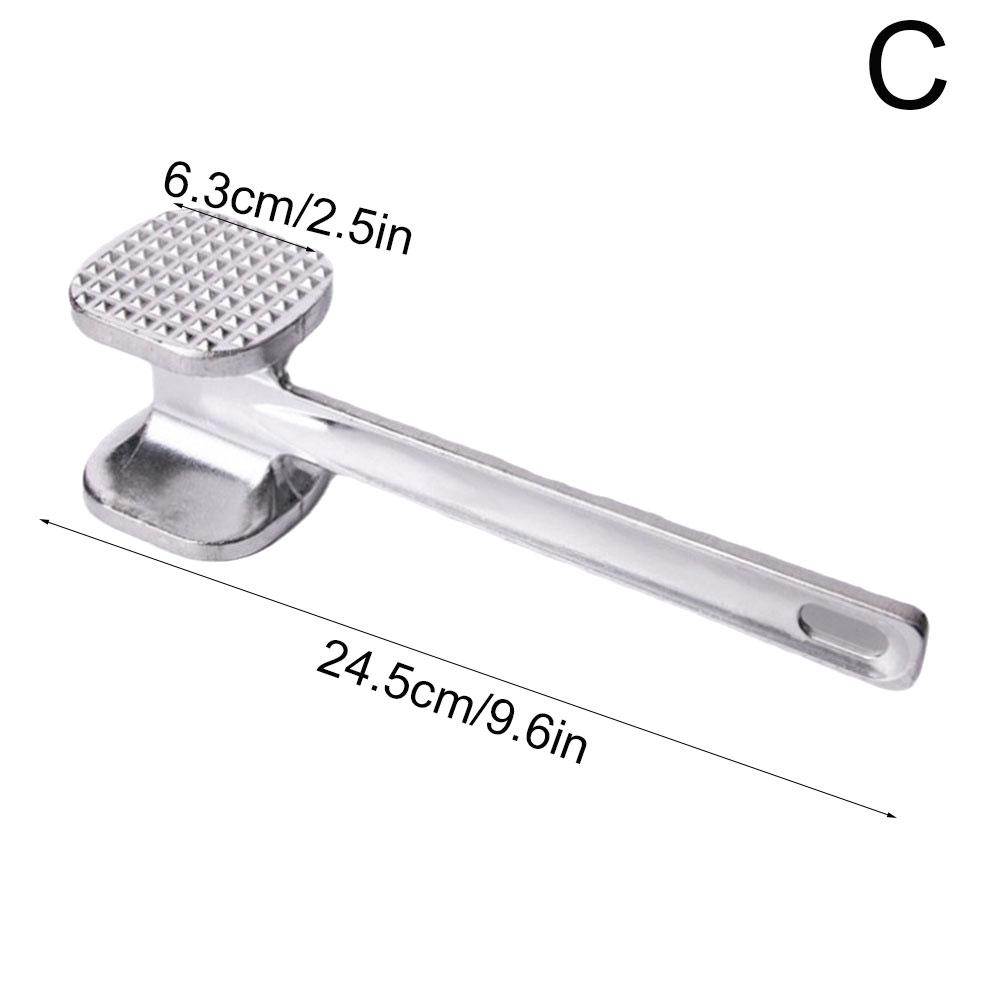 Food Hammer Meat Tenderizer Hammer Multifunction Aluminum Alloy Double-sided Meat Hammer Mallet Tool For Pounding Beef, Pork