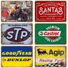 Vintage Metal Wall Sign  Retro Motor Oil Gas Racing Tin Poster for Garage  Man Cave Decor Perfect Iron Plate Decoration for Home