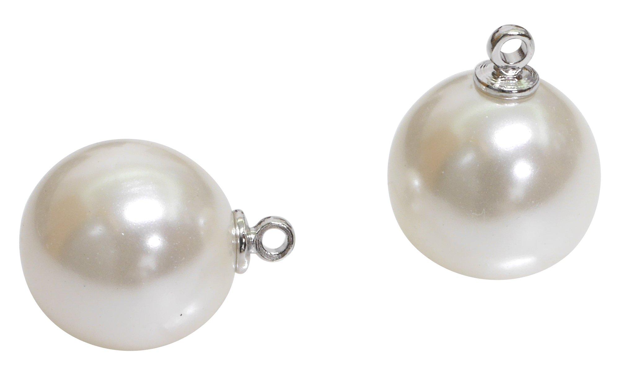 

София Аксессуар 10мм Серебряный Жемчуг с Деталями, Крючок, B-34-R