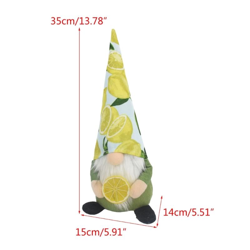 Lemon/Watermelons Gnome Doll Lovely Holiday Decorations Festival Faceless Dwarfs Sculpture Rudolphs Figurines for Kids